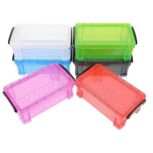 GALPADA 6 Stück Teiliges Stapelbare Schmuckaufbewahrungsboxen mit Deckel Kleine Transparente Organizer Boxen Candy Farben Aufbewahrungsbehälter für Ohrringe und Zubehör Platzsparend und GALPADA 6 Stück Teiliges Stapelbare Schmuckaufbewahrungsboxen mit Deckel Kleine Transparente Organizer Boxen Candy Farben Aufbewahrungsbehälter für Ohrringe und Zubehör Platzsparend und von GALPADA