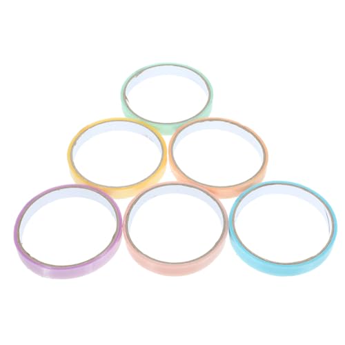 GALPADA 6 Stück Teiliges Sticky Ball Klebeband Bunte Dekompressionsbänder Glatte Oberfläche Angenehm zu Greifen DIY für Freunde Fördert Hand Augen Koordination Geburtstagsgeschenk von GALPADA