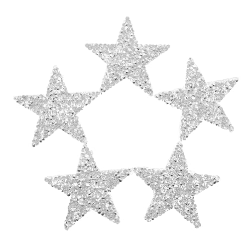 GALPADA 6 Stück Teiliges Strass Fünfzackiger Stern Bügelflicken mit Selbstklebendem Rückseite Funkelnde DIY Aufnäher für Kleidung Jeans Taschen Einfache Anbringung ohne Nähen Vielseitige GALPADA 6 Stück Teiliges Strass Fünfzackiger Stern Bügelflicken mit Selbstklebendem Rückseite Funkelnde DIY Aufnäher für Kleidung Jeans Taschen Einfache Anbringung ohne Nähen Vielseitige von GALPADA
