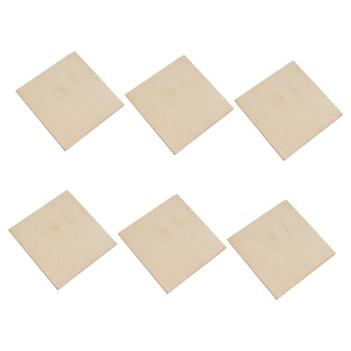 GALPADA 6 Stück Unbehandelte Quadratische Holzplatten Natürliche Holzbretter zum Basteln DIY Handwerk Malen Geschenkdekoration Hochzeit Party Zubehör GALPADA 6 Stück Unbehandelte Quadratische Holzplatten Natürliche Holzbretter zum Basteln DIY Handwerk Malen Geschenkdekoration Hochzeit Party Zubehör von GALPADA