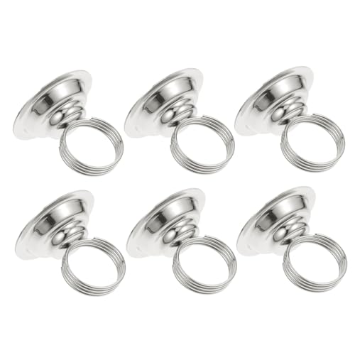 GALPADA 6 Stück Vertikaler Nummernschildclip Hochzeit Tisch Ort Party Abschluss karten clip kartenclip Deko für Feiern Eventdekoration Rezeption Kartenständer für das Heimbüro Eisen Silver von GALPADA