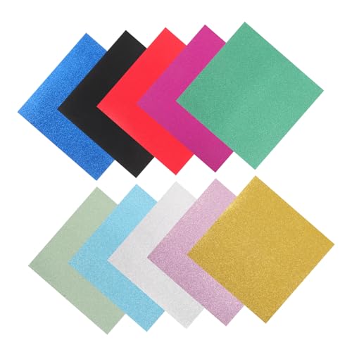 GALPADA 60 Blatt Buntes Origami Papier für Kreative Projekte kein Glitzerverlust Farben für Scrapbooking und Handarbeiten von GALPADA