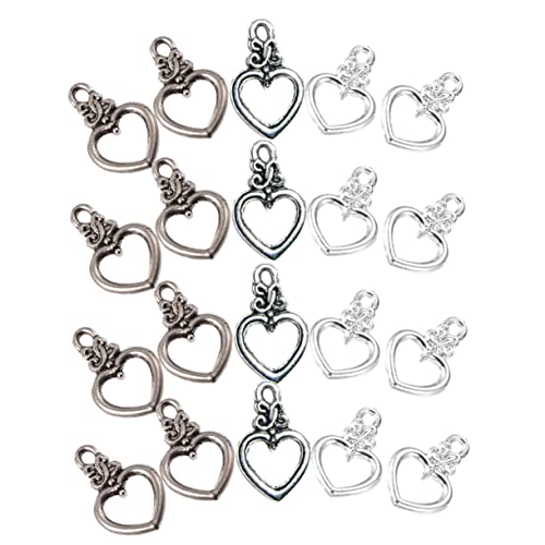 GALPADA 60 Sätze Teiliges Herzförmige Toggle Verschlüsse für DIY Armbänder und Vintage Legierungsverschlüsse Antik Silber Antik Blau und Silber für Schmuckherstellung GALPADA 60 Sätze Teiliges Herzförmige Toggle Verschlüsse für DIY Armbänder und Vintage Legierungsverschlüsse Antik Silber Antik Blau und Silber für Schmuckherstellung von GALPADA