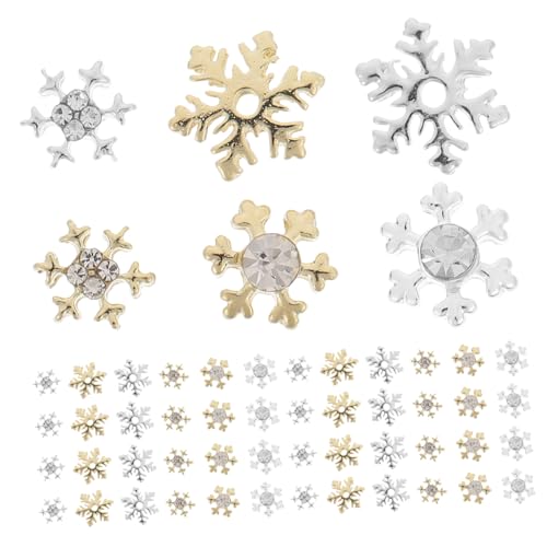 GALPADA 60 Stck Teiliges Schneeflocken Nagel Schmuck Leichte Legierungs Nail Charms Gold und Silber Kreative Weihnachts und Party Nageldekorationen für Stilvolle DIY Maniküre GALPADA 60 Stck Teiliges Schneeflocken Nagel Schmuck Leichte Legierungs Nail Charms Gold und Silber Kreative Weihnachts und Party Nageldekorationen für Stilvolle DIY Maniküre von GALPADA