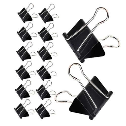 GALPADA 60 Stück Große Schwarze Metall-binder-clips Starker Büroklammer Papierhalter Wiederverwendbar für Dokumentenorganisation Aktenverwaltung und Rechnungen GALPADA 60 Stück Große Schwarze Metall-binder-clips Starker Büroklammer Papierhalter Wiederverwendbar für Dokumentenorganisation Aktenverwaltung und Rechnungen von GALPADA