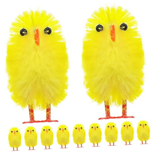 GALPADA 60 Stück Ostern-Küken-Dekoration Hühnermodell Küken aus Kunstpelz Spielzeughühner für hoch lustige Küken Pip Osterdekor Osterhühner Chemiefaser und Kunststoff Gelb GALPADA 60 Stück Ostern-Küken-Dekoration Hühnermodell Küken aus Kunstpelz Spielzeughühner für hoch lustige Küken Pip Osterdekor Osterhühner Chemiefaser und Kunststoff Gelb von GALPADA