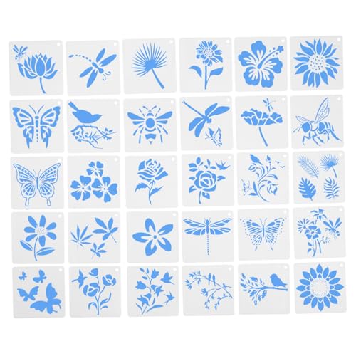 GALPADA 60 Stück Teiliges Blumen und Schmetterlings Schablonen aus Flexiblem Kunststoff Wiederverwendbare Malvorlagen für Wanddekoration DIY Bastelprojekte Sichere Glatte Kanten Einfach GALPADA 60 Stück Teiliges Blumen und Schmetterlings Schablonen aus Flexiblem Kunststoff Wiederverwendbare Malvorlagen für Wanddekoration DIY Bastelprojekte Sichere Glatte Kanten Einfach von GALPADA