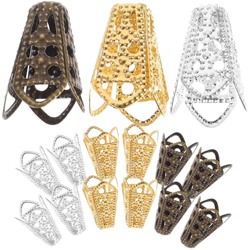 GALPADA 60 Stück Teiliges DIY Schmuck Perlenkappen Kleine Filigrane Blumen Endkappen aus Metall für Armbänder und Halsketten Vintage Stil Hohlblumiges Design für Schmuckherstellung GALPADA 60 Stück Teiliges DIY Schmuck Perlenkappen Kleine Filigrane Blumen Endkappen aus Metall für Armbänder und Halsketten Vintage Stil Hohlblumiges Design für Schmuckherstellung von GALPADA