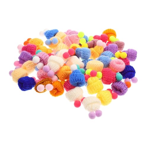 GALPADA 60 Stück Teiliges Mini Strickmützen für DIY Bastelbedarf Niedliche Puppenhüte aus Garn Vielseitige Dekoration für Schmuck Flaschen und Weihnachtsdeko Farblich Zufällige Farbe GALPADA 60 Stück Teiliges Mini Strickmützen für DIY Bastelbedarf Niedliche Puppenhüte aus Garn Vielseitige Dekoration für Schmuck Flaschen und Weihnachtsdeko Farblich Zufällige Farbe von GALPADA
