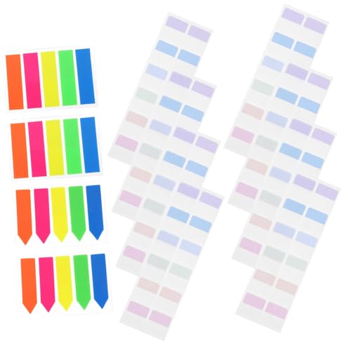 GALPADA 640Stücke Klebrige Seitenmarker Transparente Index Tabs Schreibbare Notizstreifen für Büro Schule und Zuhause Selbstklebende Haftnotizen Pastellfarben GALPADA 640Stücke Klebrige Seitenmarker Transparente Index Tabs Schreibbare Notizstreifen für Büro Schule und Zuhause Selbstklebende Haftnotizen Pastellfarben von GALPADA