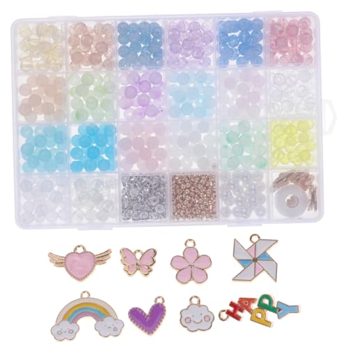 GALPADA 670 Stück Teiliges DIY Glasperlen Set für Schmuckherstellung Bunte Spacer Beads mit Runden und Facettierten Perlen Vielseitig für Armbänder Halsketten und Kreative Bastelprojekte GALPADA 670 Stück Teiliges DIY Glasperlen Set für Schmuckherstellung Bunte Spacer Beads mit Runden und Facettierten Perlen Vielseitig für Armbänder Halsketten und Kreative Bastelprojekte von GALPADA