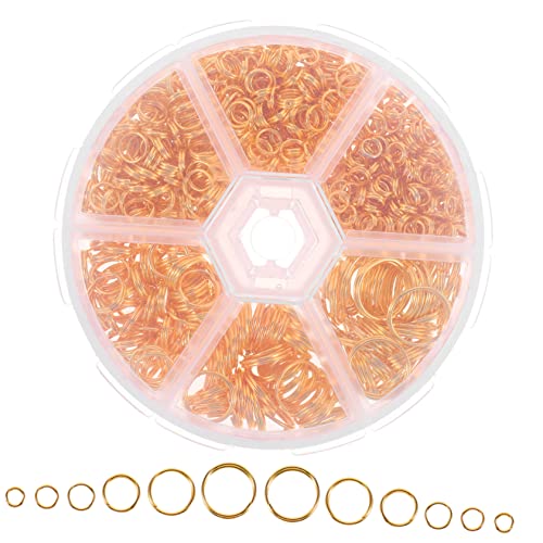 GALPADA 690Stücke Doppelte Eisen Split Ringe für DIY Schmuckherstellung Robuste und Langlebige Sprungringe für Armbänder für Bastler GALPADA 690Stücke Doppelte Eisen Split Ringe für DIY Schmuckherstellung Robuste und Langlebige Sprungringe für Armbänder für Bastler von GALPADA