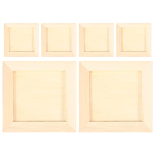 GALPADA 6Stücke DIY Bilderrahmen Holz für Tonmalerei Rahmen Basteln Gestalten mit Fördert die Kreativität Handwerksfähigkeiten GALPADA 6Stücke DIY Bilderrahmen Holz für Tonmalerei Rahmen Basteln Gestalten mit Fördert die Kreativität Handwerksfähigkeiten von GALPADA