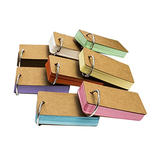 GALPADA 6Stücke DIY Lernkarten Leere Notizblöcke mit Binder Ring Alphabetische Karten für Schule und Büro Verschiedenen Grün Blau Orange GALPADA 6Stücke DIY Lernkarten Leere Notizblöcke mit Binder Ring Alphabetische Karten für Schule und Büro Verschiedenen Grün Blau Orange von GALPADA