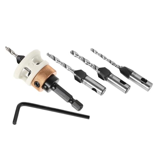 GALPADA 6Stücke Teiliges Einstellbares Holzbohrer Set Präzise Senkbohrer für Versteckte und Effiziente Holzbearbeitung mit Flöten Design GALPADA 6Stücke Teiliges Einstellbares Holzbohrer Set Präzise Senkbohrer für Versteckte und Effiziente Holzbearbeitung mit Flöten Design von GALPADA