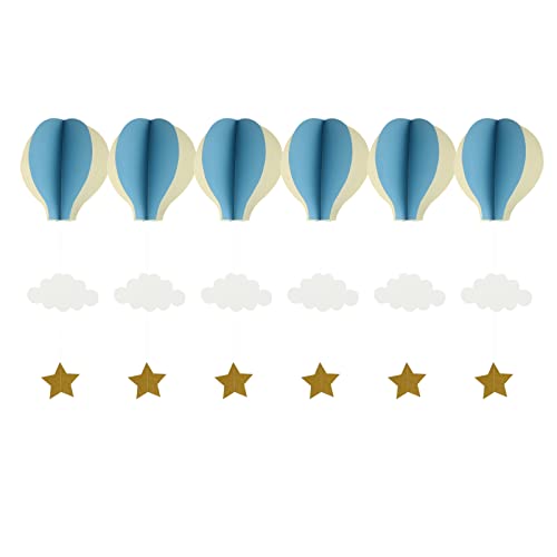 GALPADA 6Stücke Teiliges Heißluftballon Hängende Ornamente für Babyparty Dekoration Papier Girlande für Hochzeiten und Kindergeburtstage GALPADA 6Stücke Teiliges Heißluftballon Hängende Ornamente für Babyparty Dekoration Papier Girlande für Hochzeiten und Kindergeburtstage von GALPADA