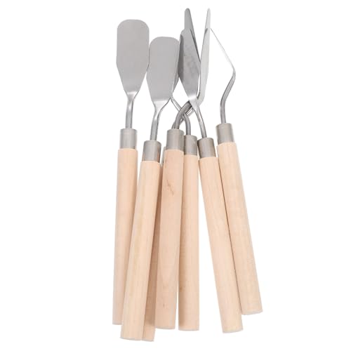 GALPADA 7 Stück Teiliges Holzgriff Malmesser Tragbarer Spachtel für Öl und Acrylfarben Malwerkzeug für Studenten und Künstler GALPADA 7 Stück Teiliges Holzgriff Malmesser Tragbarer Spachtel für Öl und Acrylfarben Malwerkzeug für Studenten und Künstler von GALPADA