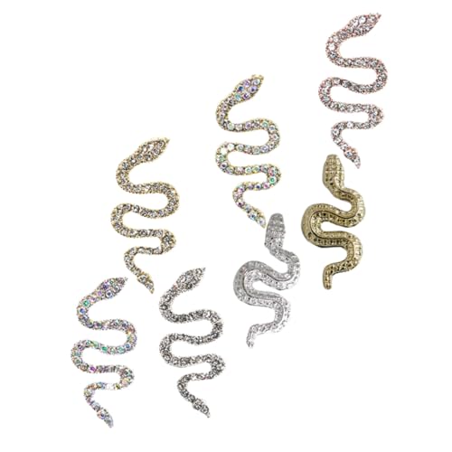 GALPADA 7 Stück Teiliges Nail Charms Schlangen Design Glänzende Nagelkunst Dekoration aus Langlebiger Legierung Modisch und Auffällig Geeignet für Kreative Nail Art und Nagelzubehör GALPADA 7 Stück Teiliges Nail Charms Schlangen Design Glänzende Nagelkunst Dekoration aus Langlebiger Legierung Modisch und Auffällig Geeignet für Kreative Nail Art und Nagelzubehör von GALPADA