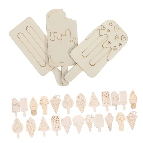 GALPADA 70 Stück Teiliges DIY Holzscheiben Eiscreme motive aus Robustem Holz Blanke Holzanhänger mit Glatten Kanten zum Bemalen Basteln und Dekorieren für Sommerdeko GALPADA 70 Stück Teiliges DIY Holzscheiben Eiscreme motive aus Robustem Holz Blanke Holzanhänger mit Glatten Kanten zum Bemalen Basteln und Dekorieren für Sommerdeko von GALPADA