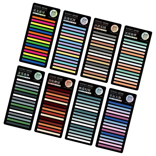 GALPADA 8 Blatt Bunte Lesezeichen Transparente Notizstreifen für Bücher und Notizen Praktische Markierungen für Schüler und Leser Index Tabs für Effektives Lernen und Organisieren GALPADA 8 Blatt Bunte Lesezeichen Transparente Notizstreifen für Bücher und Notizen Praktische Markierungen für Schüler und Leser Index Tabs für Effektives Lernen und Organisieren von GALPADA