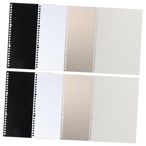 GALPADA 8 Blatt Teiliges Transparente Binder Divider aus PP Matte Kunststoff Registerblätter für Lose Blattsammlungen Vielseitig für Schule Büro DIY Notizbuch Zubehör von GALPADA