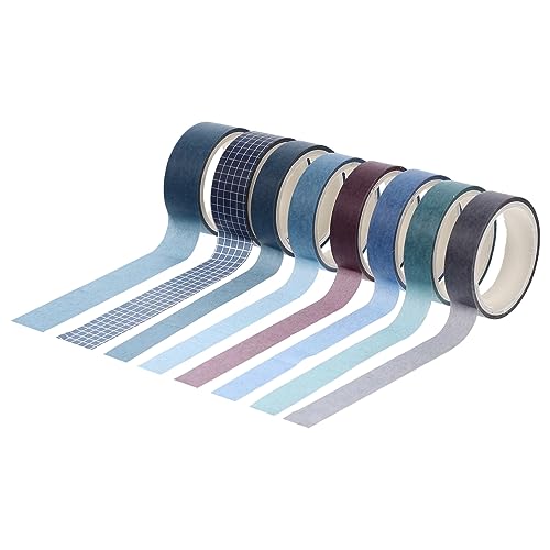 GALPADA 8 Rollen Dünnes Washi Tape Schlichtem Stil Dekoratives Klebeband für Scrapbooking Geschenkverpackung Vielseitig Einsetzbar für DIY Tagebuch Alben Purpurblau Einfach Abreißbar GALPADA 8 Rollen Dünnes Washi Tape Schlichtem Stil Dekoratives Klebeband für Scrapbooking Geschenkverpackung Vielseitig Einsetzbar für DIY Tagebuch Alben Purpurblau Einfach Abreißbar von GALPADA
