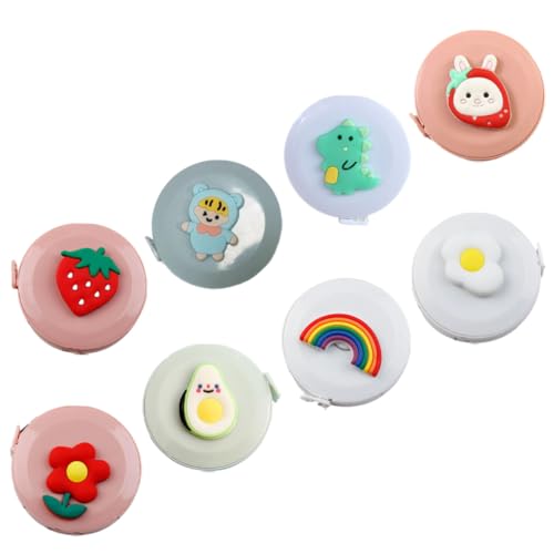 GALPADA 8 Stck Teiliges Mini Maßband Cartoon Maßband Flexibel Einziehbar Leicht Tragbar mit Klaren Markierungen aus Kunststoff und Silikon für Nähen Handwerk und Schüler GALPADA 8 Stck Teiliges Mini Maßband Cartoon Maßband Flexibel Einziehbar Leicht Tragbar mit Klaren Markierungen aus Kunststoff und Silikon für Nähen Handwerk und Schüler von GALPADA