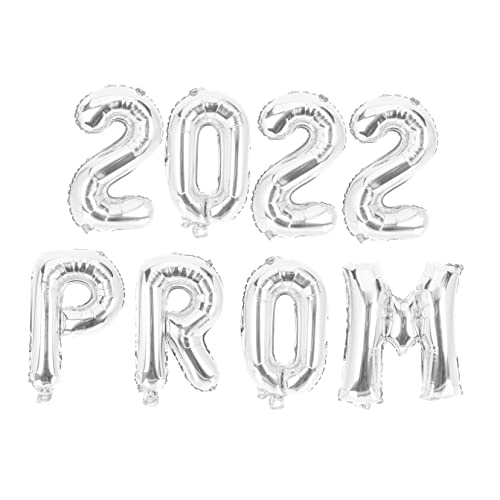 GALPADA 8 Stück Abschlussballon-set Abschlussballdekorationen Silber Zubehör Für Abschlussfeiern Abschlussfeier Dekorationen 2022 Exquisite Abschlussballons Bausatz Aluminiumfolie Silver von GALPADA
