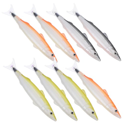 GALPADA 8 Stück Fisch geformter Stift Kugelschreiber in Fischform ästhetisch Farbe Stifte in Fischform Fisch schreiben Schreibwaren Fischformen Signierstifte von GALPADA