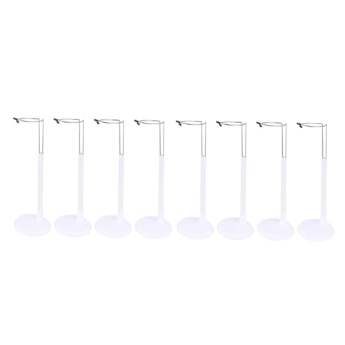 GALPADA 8 Stück Stützrahmen für Puppen Zubehör hoch Puppenanzeigehalter Puppenregal Halterung für Puppenhalter Standregal Puppenständer Puppenunterstützung Puppenhalterung Plastik Weiß von GALPADA
