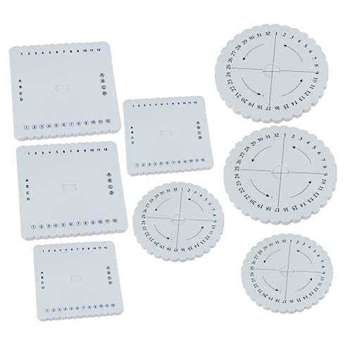 GALPADA 8 Stück Teiliges DIY Flechtscheiben für Armbänder Runde und Quadratische Kordelscheiben Handwerkzeuge zum von Seilen für Langlebige Nutzung und Kreative Projekte GALPADA 8 Stück Teiliges DIY Flechtscheiben für Armbänder Runde und Quadratische Kordelscheiben Handwerkzeuge zum von Seilen für Langlebige Nutzung und Kreative Projekte von GALPADA