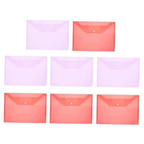 GALPADA 8 Stück Teiliges Dokumententaschen mit Knopfverschluss Transparente Ordner für Dokumente Leichte und Langlebige Aktenmappen für Büro und Zuhause für Quittungen Tickets und GALPADA 8 Stück Teiliges Dokumententaschen mit Knopfverschluss Transparente Ordner für Dokumente Leichte und Langlebige Aktenmappen für Büro und Zuhause für Quittungen Tickets und von GALPADA