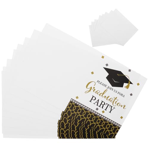 GALPADA 8 Stück Teiliges Graduation Party Einladungskarten mit Eleganten Abschluss Elementen Hochwertige Papierkarten für Stilvolle Feier und Persönliche Einladung zur Abschlussfeier GALPADA 8 Stück Teiliges Graduation Party Einladungskarten mit Eleganten Abschluss Elementen Hochwertige Papierkarten für Stilvolle Feier und Persönliche Einladung zur Abschlussfeier von GALPADA