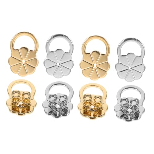 GALPADA 8 Stück Teiliges Große Sichere Ohrring verschlüsse mit Blüten design Verstellbare Ohrringheber für Schwere Ohrstecker Stabile Ohrläppchenstützen Geeignet für Steck Creolen GALPADA 8 Stück Teiliges Große Sichere Ohrring verschlüsse mit Blüten design Verstellbare Ohrringheber für Schwere Ohrstecker Stabile Ohrläppchenstützen Geeignet für Steck Creolen von GALPADA