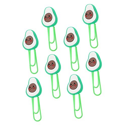 GALPADA 8 Stück Teiliges Kleine Avocado Papierklammern Bunte Büroklammern für Dokumente Lesezeichen Organisationsclips für Schule Büro Notizen und Akten GALPADA 8 Stück Teiliges Kleine Avocado Papierklammern Bunte Büroklammern für Dokumente Lesezeichen Organisationsclips für Schule Büro Notizen und Akten von GALPADA