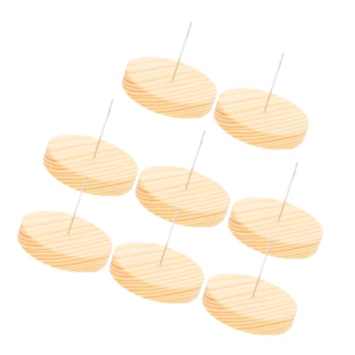 GALPADA 8 Stück Teiliges Puppenständer mit Holzsockel und Einzelnadel für Nadelfilz puppen Stabiler DIY Ausstellungsständer für Filztiere und Kleine Modellpuppen für Desktop und Vitrine von GALPADA