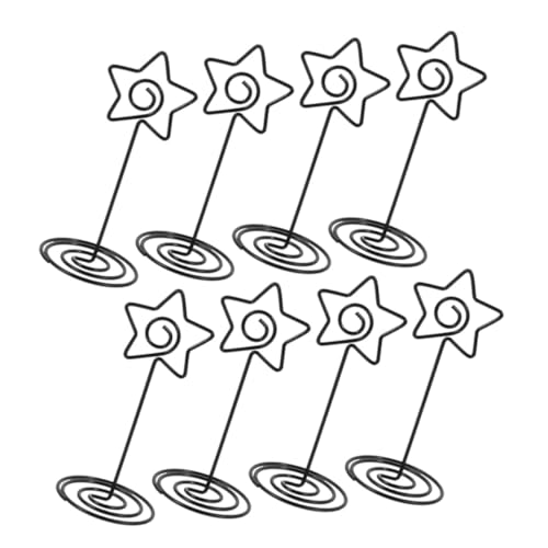 GALPADA 8 Stück Tischkartenhalter Sternförmig Schwarze Metall Clips für Fotos Menüs Notizen für Hochzeiten Feiern als Tischdeko GALPADA 8 Stück Tischkartenhalter Sternförmig Schwarze Metall Clips für Fotos Menüs Notizen für Hochzeiten Feiern als Tischdeko von GALPADA