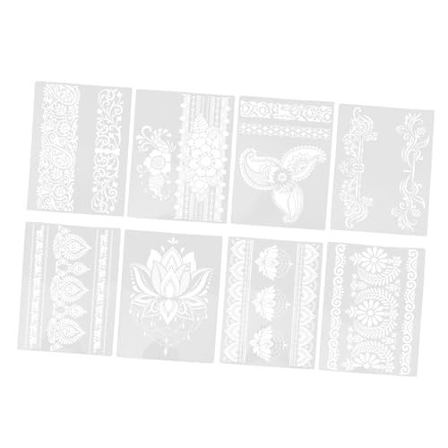 GALPADA 8 Stück Vintage DIY Schablonen Retro Blumenmuster Pet Malvorlagen für Wandmalerei Scrapbooking Stoffgestaltung Wiederverwendbare Schablonen für Kreative Projekte GALPADA 8 Stück Vintage DIY Schablonen Retro Blumenmuster Pet Malvorlagen für Wandmalerei Scrapbooking Stoffgestaltung Wiederverwendbare Schablonen für Kreative Projekte von GALPADA