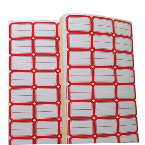 GALPADA 80 Blatt Selbstklebende Papieretiketten Aufkleber pro Blatt Beschreibbare Preisschilder für Büro Laden und Organisation Langlebige Haftetiketten zum Markieren und Beschriften von GALPADA
