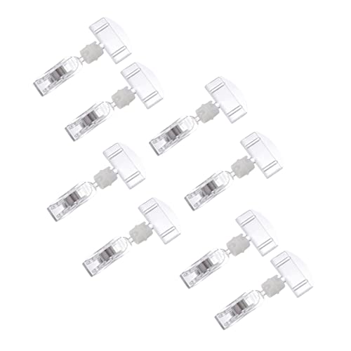 GALPADA 8Stücke Drehbare Preisschild Clips Transparente Halterungen für Werbeschild Preisetikett und Namensschild für Supermarkt und Einzelhandel Robust und Langlebig von GALPADA