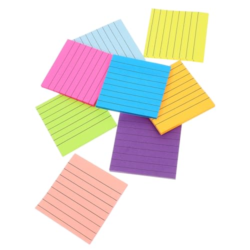 GALPADA 8Stücke Haftnotizen Kleine Selbstklebende Memo Tabs Farben für Büro Schule und Zuhause Wiederverwendbar und Rückstandsfrei Ablösbar von GALPADA