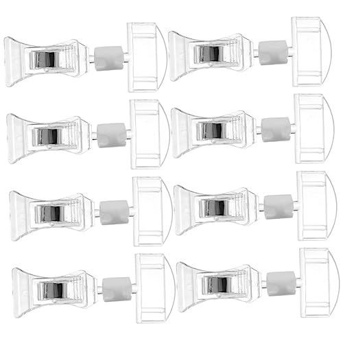 GALPADA 8Stücke Klares Preisschildhalter Clip Drehbare Etikettenhalter für Kleidung Merchandise Werbung Doppelseitige Clips für Einfache Beschilderung Geschäften Supermärkten von GALPADA