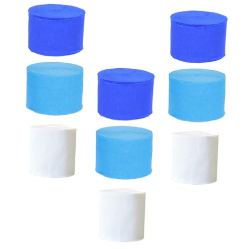 GALPADA 9 Rollen Geburtstags Krepppapier Mehrfarbiges Party Vielseitige Falt und Hängedekoration Einfache Anwendung für Feier Fenster Türen und Decken DIY Bastelmaterial von GALPADA