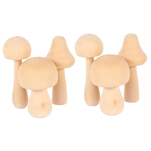 GALPADA 9 Stück Holzspielzeug Pilzform Unbemalt für Malen und Gestalten Kreative Bastelideen für Kleine Künstler und Große Pilze GALPADA 9 Stück Holzspielzeug Pilzform Unbemalt für Malen und Gestalten Kreative Bastelideen für Kleine Künstler und Große Pilze von GALPADA