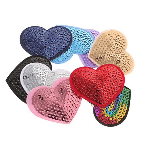 GALPADA 9 Stück Selbstklebende Herz Patches Pailletten DIY Reparatur Patches für Kleidung Taschen und Jacken Langlebige und Stilvolle Applikationen für Kreative Projekte GALPADA 9 Stück Selbstklebende Herz Patches Pailletten DIY Reparatur Patches für Kleidung Taschen und Jacken Langlebige und Stilvolle Applikationen für Kreative Projekte von GALPADA