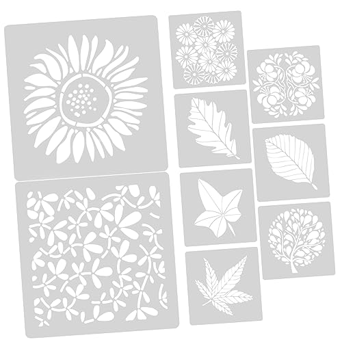 GALPADA 9 Stück Teiliges Blumen Schablonen für Wandmalerei Wiederverwendbare DIY Malschablonen für Kreative Wohnraumgestaltung für Erwachsene Einfache Anwendung und GALPADA 9 Stück Teiliges Blumen Schablonen für Wandmalerei Wiederverwendbare DIY Malschablonen für Kreative Wohnraumgestaltung für Erwachsene Einfache Anwendung und von GALPADA