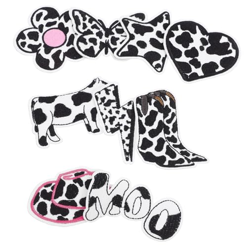 GALPADA 9 Stück Teiliges Cartoon Tier Aufnäher Bestickte Kuh Patches zum Aufbügeln für DIY Kleidung und Rucksackdekoration Vielfältige Designs für Kreative Projekte GALPADA 9 Stück Teiliges Cartoon Tier Aufnäher Bestickte Kuh Patches zum Aufbügeln für DIY Kleidung und Rucksackdekoration Vielfältige Designs für Kreative Projekte von GALPADA