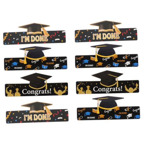 GALPADA 9 Stück Teiliges Papier Graduation Hats Verstellbare Doktorhut Leichte Party Dekoration für Abschlussfeiern Geeignet für Studenten Langlebig und Bequem mit Breiter Krempe GALPADA 9 Stück Teiliges Papier Graduation Hats Verstellbare Doktorhut Leichte Party Dekoration für Abschlussfeiern Geeignet für Studenten Langlebig und Bequem mit Breiter Krempe von GALPADA