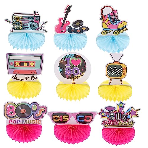 GALPADA 9 Stück Teiliges Retro Jahre Party Waben Tischdekoration Bunte Honigwaben Mittelstücke für Disco Mottoparty Vielseitige Geburtstags und Tanzparty Deko Lebhafte Fest Accessoires GALPADA 9 Stück Teiliges Retro Jahre Party Waben Tischdekoration Bunte Honigwaben Mittelstücke für Disco Mottoparty Vielseitige Geburtstags und Tanzparty Deko Lebhafte Fest Accessoires von GALPADA
