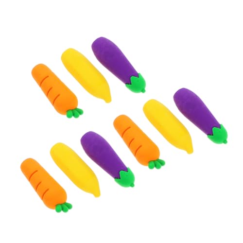 GALPADA 9 Stück Teiliges Süße Bleistiftkappen und Radiergummi Deckel aus Weichem Vinyl Multifunktionale Stiftaufsätze Karotten Bananen und Auberginenform für Büro Schule und Zuhause GALPADA 9 Stück Teiliges Süße Bleistiftkappen und Radiergummi Deckel aus Weichem Vinyl Multifunktionale Stiftaufsätze Karotten Bananen und Auberginenform für Büro Schule und Zuhause von GALPADA